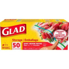 GLAD STORAGE BAG 9X50CT