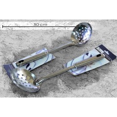 SERVING SPOON STEEL 8X12CT